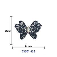 Appliques scintillantes en alliage de strass pour vêtements, sacs et chaussures pour femmes - Série CY501 - Pièces de chaussures personnalisées