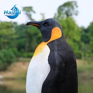 Estatua de Pingüino Emperador / Artesanía en Resina, Escultura de Pingüino Rey Hecha a Mano / Adornos de Pingüino con Temática Oceánica para Fiestas - Product Image 5