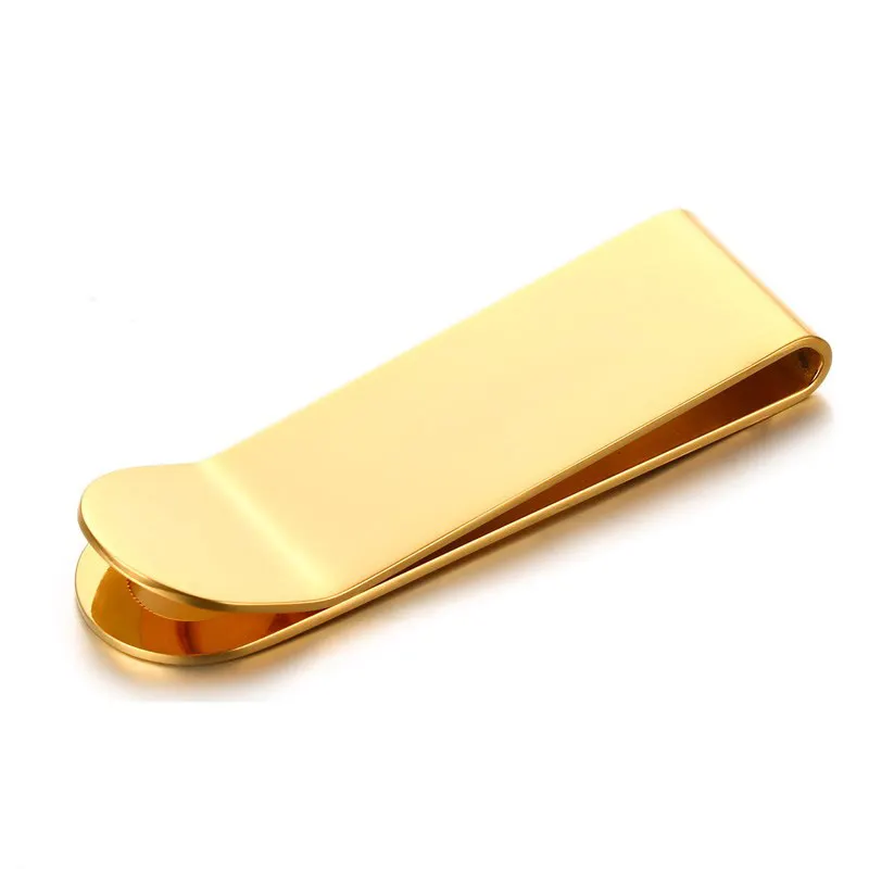Custom Brass Money clip Layered in Pure 24k Gold Stainless Steel Money Clips Money Clip Credit Cards Holder