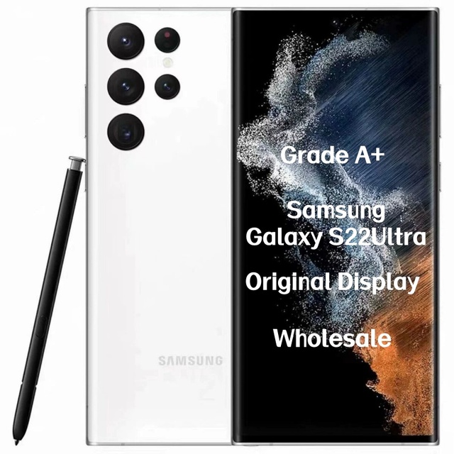 Wholesale Unlocked S22 ultra 5G LTE Global Version Octa Core Original AMOLED 120Hz Screen 108MP Dual SIM English Spanish French
