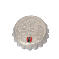 Aimant pour réfrigérateur personnalisé ouvre-bouteille de bière rond multifonctionnel Amsterdam métal décoration Pays-Bas aimants pour réfrigérateur