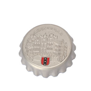 Custom Fridge <strong>Magnet</strong> Round Beer Bottle Opener Multifunctional Amsterdam Metal Decoration Netherlands Fridge <strong>Magnets</strong> - Product Image 6