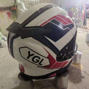 Carro de café con casco gigante, hecho de fibra de vidrio, artesanía de apariencia personalizada, adecuado para lugares escénicos y campamentos - Product Image 3