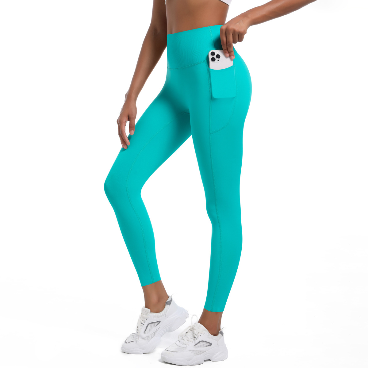 Women High Waist Push up Yoga Pants Lady Pocket Quick Dry Shaping Gym Leggings Female Sexy Solid Color Fitness Clothes
