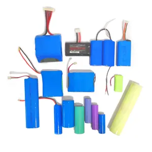 Customized li-ion 18650 cells rechargeable 3.7v 7.4v 11.1v lithium 18650 battery pack with PCB Wire Connector