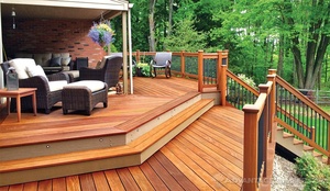 Baldosas de Madera Maciza Natural de Cumaru para Terraza Exterior, 18 mm de Grosor, Acabado Liso, Estilo Moderno Europeo Contemporáneo, <span class=keywords><strong>Suelo</strong></span> de Madera Cerámica - Product Image 5