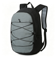 Mochila Oxford de Poliéster OME New Campus para Estudiantes, con Correas Modernas, Estilo Casual Deportivo, Ligera, 20-35L, Compartimento para Computadora, Diseño Curvo