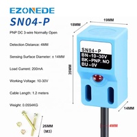 SN04-N SN04-N2 SN04-P SN04-P2 DC NPN PNP NO NC 4MM DC 10-30V SN04 Induktif Proximity Sensor Deteksi Switch