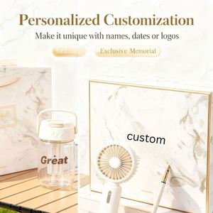 Caja de Regalo Personalizada con Taza Portátil, Ventilador de Mano y Paraguas Plegable para Recuerdos de Boda y Regalos para Invitados - Product Image 3