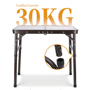 <span class=keywords><strong>Table</strong></span> de <span class=keywords><strong>camping</strong></span> pliable en aluminium sur mesure de 4 <span class=keywords><strong>pieds</strong></span>, <span class=keywords><strong>table</strong></span> de pique-nique pliable, hauteur réglable, <span class=keywords><strong>table</strong></span> de cuisson pliable, <span class=keywords><strong>table</strong></span> de barbecue - Product Image 3