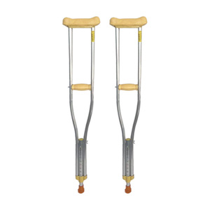 Béquille télescopique réglable en acier inoxydable Lan Hong pour soutien sous les aisselles, équipement de réadaptation pour personnes handicapées - Product Image 2