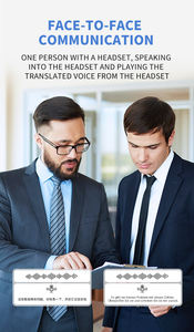 Petite boule de noix de coco dispositif temps traducteur réel <span class=keywords><strong>voix</strong></span> Ai écouteur machine de <span class=keywords><strong>traduction</strong></span> casque à conduction osseuse <span class=keywords><strong>Google</strong></span> Translate - Product Image 3
