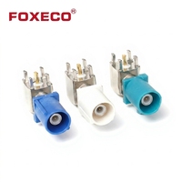 FOXECO Assemblages de connecteurs FAKRA personnalisés résistants aux vibrations en PBT/PA66 pour applications automobiles
