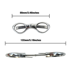 Ciseaux en métal en forme de lunettes Ciseaux <span class=keywords><strong>à</strong></span> cigares pliants Ciseaux de <span class=keywords><strong>jardinage</strong></span> ménagers en plastique plaqué or et argent - Product Image 6