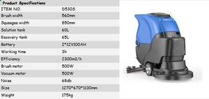 D530S Factory Price <b>Floor</b> Washing and <b>Cleaning</b> Robot <b>Floor</b> Scrubber for Sale <b>Floor</b> Scrubber Dryer - Product Image 5