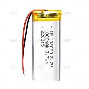 Custom battery 102050 3.7V 1000mAh rechargeable li-ion polymer battery for fishing lights