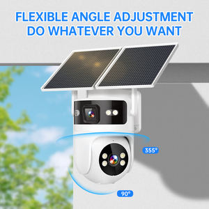 Telecamera Solare 4G per Esterni NyteElf con Quattro Obiettivi, Quattro Schermi, PTZ, Rilevamento Movimento, Allarme, Monitoraggio Online 24/7, Telecamera Solare Aov - Product Image 4