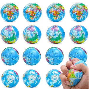 Pelota Antiestrés de Espuma de PU con Mapa <span class=keywords><strong>del</strong></span> <span class=keywords><strong>Mundo</strong></span>, Globo Terráqueo para Apretar, Juguete para Adultos y Niños - Product Image 5