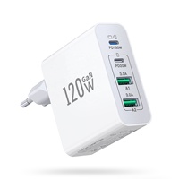 Chargeur mural USB rapide HNT GaN 120W EU, directement de l'usine, pour téléphone portable, ordinateur portable, ordinateur de bureau, Macbook, chargeur Type C