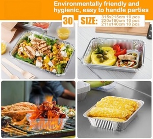 Plaque de cuisson rectangulaire en aluminium grand format 4900ml-9600ml, robuste pour barbecue, rôtissage, cuisson et réceptions - Product Image 3