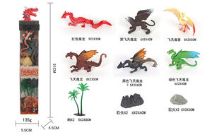 Küçük hayvan figürleri çeşitli ucuz minik plastik oyuncak hayvan kare <span class=keywords><strong>PET</strong></span> tüp - Product Image 3