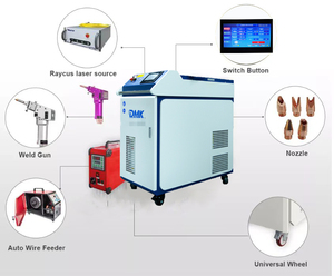 DMK 1500W Fiber Laser Welding <b>Machine</b> New Easy to Operate Handheld Type CE Certified - Product Image 2