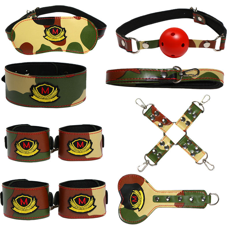 BDSM Bondage Cosplay Army Soldiers Camouflage Suit 8 Pcs bdsm-bondage-cosplay-army-soldiers-camouflage-suit-8-pcs
