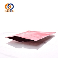 Sachet d'emballage alimentaire en papier kraft refermable personnalisé avec logo imprimé en usine, pour thé, épices, avec fermeture éclair en aluminium, sac plastique à fond plat