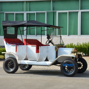 Coche Eléctrico Retro Blanco Único de Alta Calidad y Bajo Costo, con Envío Especial, Carro Clásico de Turismo para Parques y Villas - Product Image 6