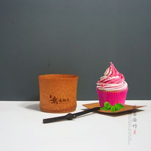 Bamboo Coffee Cup <b>Set</b> With Spoon And Plate Natural Or Carbonized For <b>Tea</b> And Coffee Serving - Product Image 2