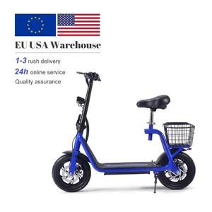 High quality Eu Us Stock H8 350 500w Off Road Foldable Portable 36v 12ah Lithium Ion EScooter Two Wheels Adult Electric Scooter