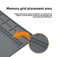 Tapis en silicone pour table de travail de réparation numérique de téléphones portables TeliJia TE-613, résistant à la chaleur, anti-brûlure, anti-corrosion