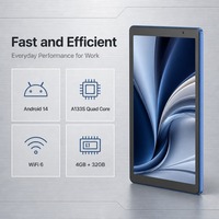Tablette Android D10A la plus populaire, 10 pouces, Quad Core, RAM 4 Go, ROM 32 Go, Wifi, certifiée GMS