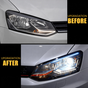 Nuevo Faro Delantero para <span class=keywords><strong>VOLKSWAGEN</strong></span> <span class=keywords><strong>POLO</strong></span> 2011-2017 con Línea Roja, Luz Alta/Baja - Product Image 3