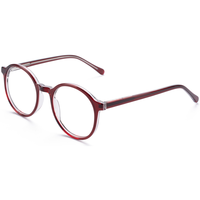 Monture de lunettes optiques rondes rétro Elan Optical RD26090 en acétate, unisexe, à monture complète, écologique, sans peinture – Grande Vente
