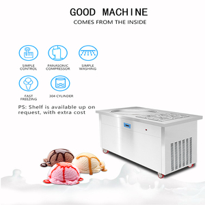 GQ-PF1R-6C Nước Đá Chiên Kem Máy Cuộn Thổ Nhĩ Kỳ Maquina De Rollo De Helado Frito Chiên Máy Máy Làm Kem Với Đèn Led - Product Image 3
