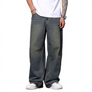 Jeans de Hombre de Alta Calidad, Corte Acampanado, Estilo Hip Hop, Transpirables, Impermeables, Lavado Claro, Mezcla de Poliéster/Algodón - Product Image 4