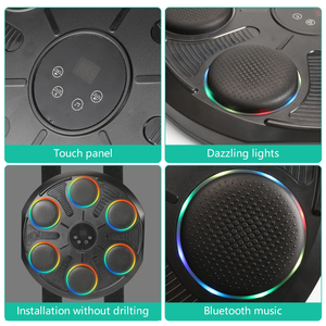 Máquina de Boxeo Inteligente con Bluetooth para Montar en la Pared, para Gimnasio en Casa, Entrenamiento en Interiores, Máquina de Golpeo con Música y Guantes de Boxeo - Product Image 4