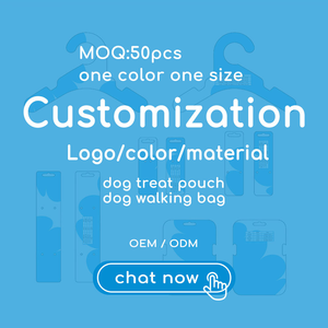 Pochette à friandises pour chien avec logo personnalisé, attache pour laisse, poche zippée, distributeur de sacs à excréments, sac d'entraînement mains libres pour petits animaux - Product Image 5
