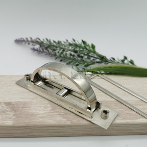 Aluminum Alloy Geometric Rotary <b>Handle</b> Silver Minimalist Design For Drawer Cabinet Doors Durable <b>Furniture</b> <b>Handle</b> And <b>Knob</b> - Product Image 3