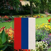 Drapeau de la Russie pour l'extérieur, en lin de haute qualité, 12*18 pouces, plus de styles au choix