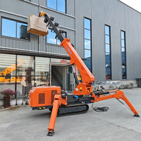 Équipement de levage : Mini-grue araignée hydraulique 3T, 5 tonnes, 8 tonnes, grue araignée sur chenilles 3 tonnes pour l'installation de vitres