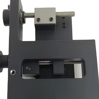 Services de fraisage CNC sur mesure, table coulissante à réglage fin en aluminium anodisé noir, gabarit de réglage manuel, services de fraisage 3D par électroérosion à fil
