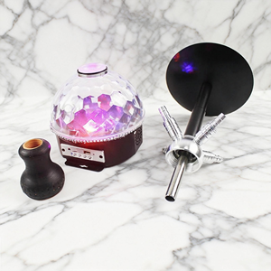 Set de Narguile con Altavoz LED Multimedia MP3, Luz de Colores, Control Remoto, Cuerpo de Vidrio Premium - Product Image 5
