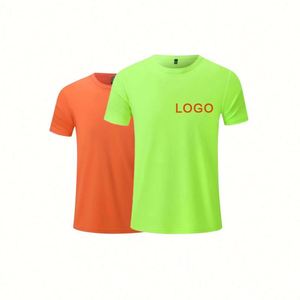 Design Quick-Dry Summer Embroidery Sports T-<b>Shirts</b> Plain Polyester Short Sleeve Running Promotion <b>Shirts</b> With Custom Logo - Product Image 1