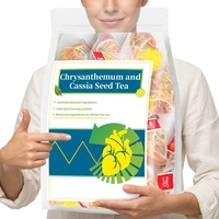 Thé aux herbes aromatisé à la chrysanthème et aux graines de cassia, fait à la main, 100% naturel pour le sommeil &amp;   Sachets de soins oculaires en vrac, 5g*30 paquets, boîte en gros