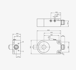 เซ็นเซอร์วงแหวนแบบเหนี่ยวนำ B-ALLUFF BES03JA BES IKVS-010.23-G-S4 สำหรับการตรวจจับวัตถุโลหะขนาดเล็กผ่านสายการประกอบ - Product Image 2