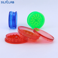 Moulins à herbes en plastique en gros avec logo personnalisé 42MM/59MM, accessoires pour fumeurs, moulin à tabac et herbes à 3 couches