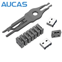 Bloqueador DE DATOS DE Internet de alta calidad Puerto USB Rj45 Bloqueo seguro con clave de desbloqueo Casillero de mensajes confidenciales