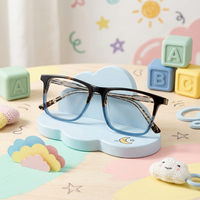 Venta al por mayor de monturas de gafas clásicas para niños, montura de gafas de colores duales de alta calidad para niños, montura óptica cuadrada para adolescentes